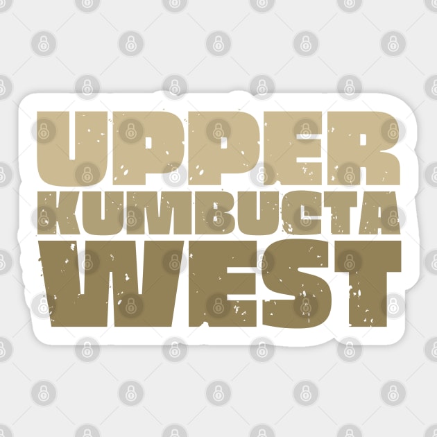 Upper Kumbucta West Sticker by Timeless Chaos